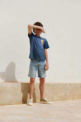 Springfield Bermudas denim niño azul