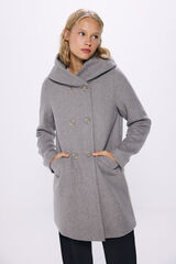 Springfield Abrigo capucha botones gris