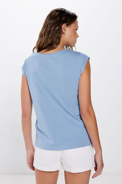 Springfield Playera "Be grateful…" azul