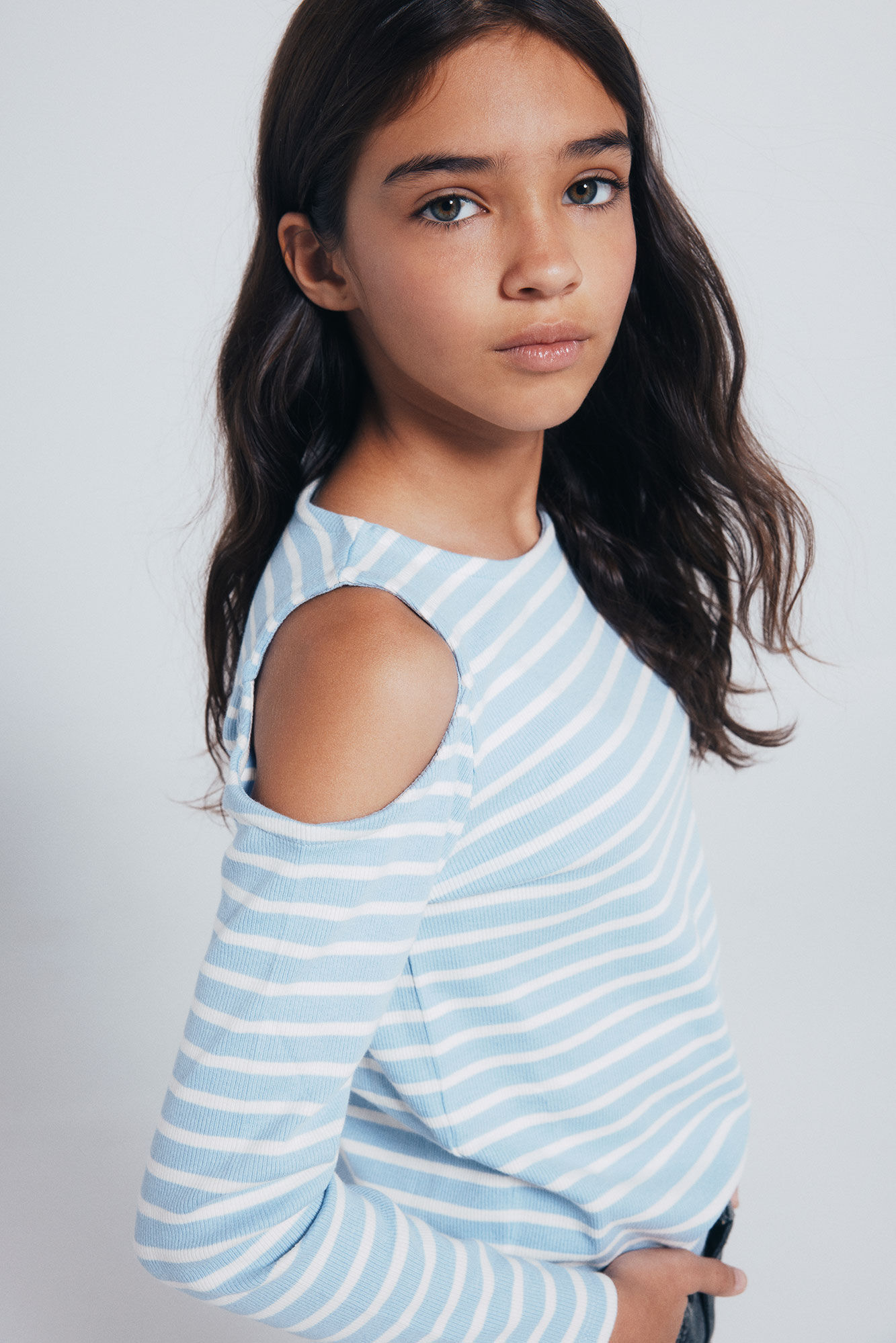 Springfield Kids Playera rib hombros descubiertos ni&ntilde;a