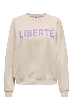Springfield Sudadera de manga larga y cuello redondo gris