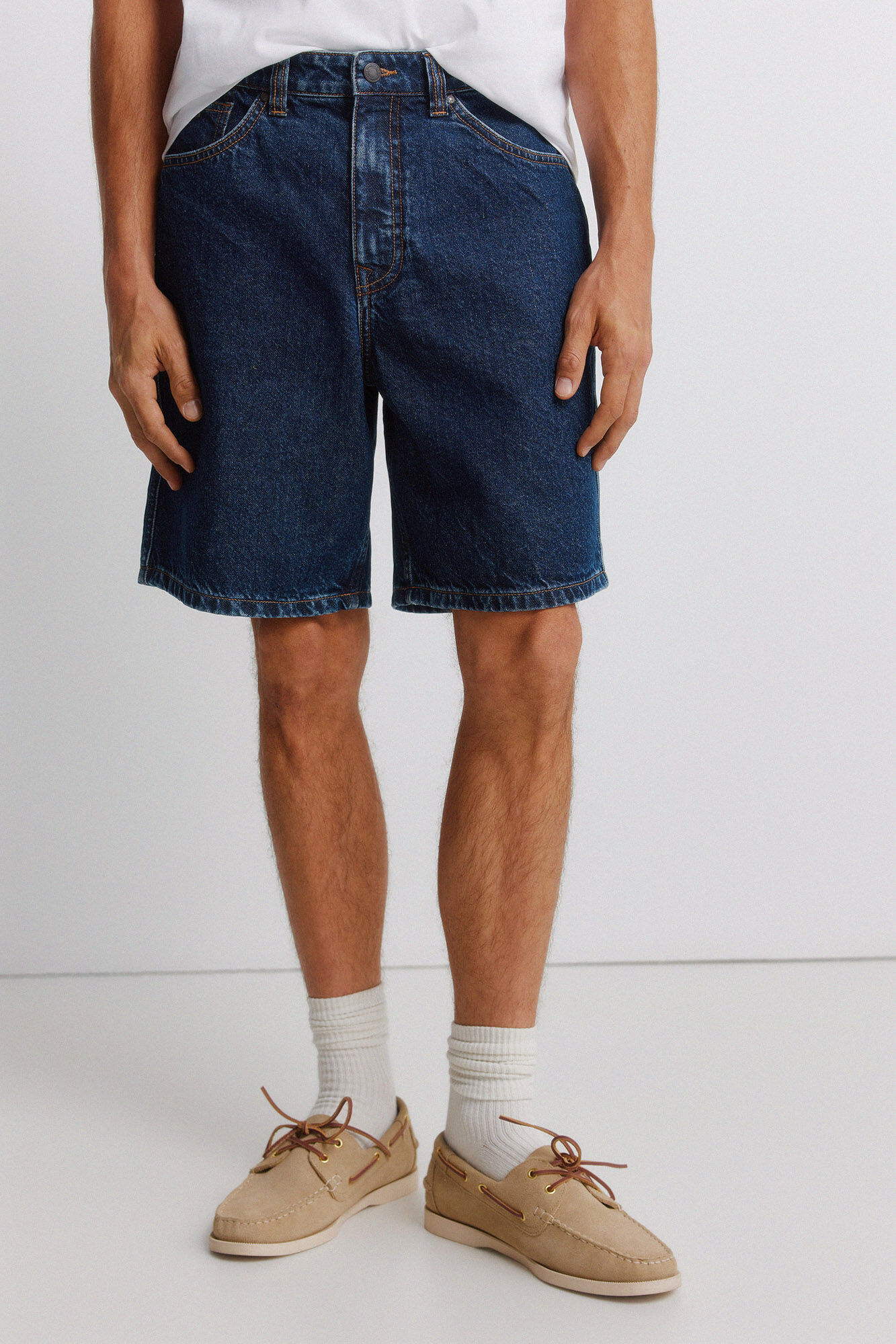 Springfield Bermuda de mezclilla straight fit