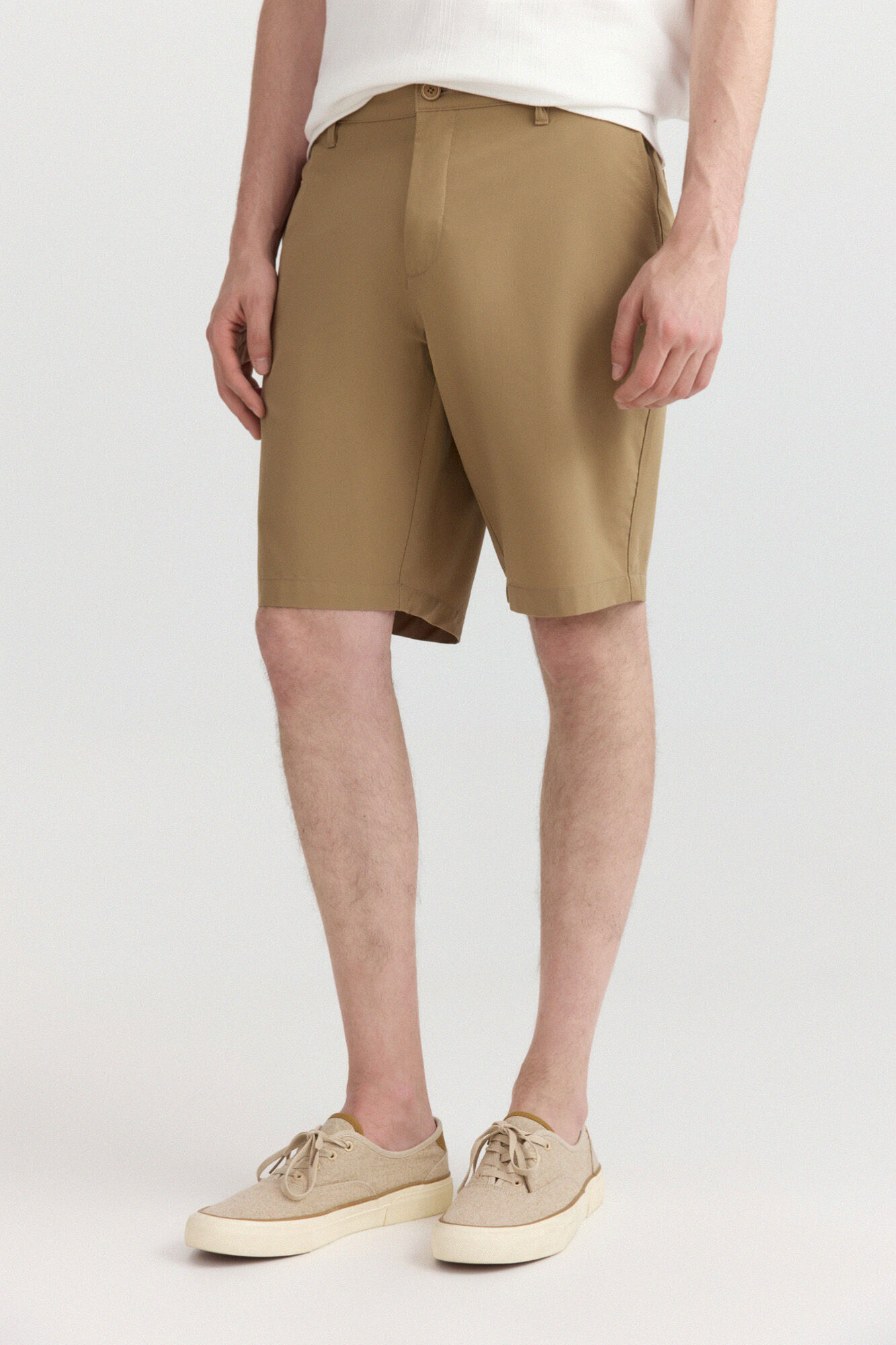 Springfield Bermudas t&eacute;cnicas wide & relaxed fit beige