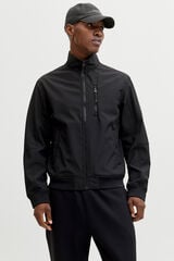 Jack & Jones Chamarra softshell con capucha negro