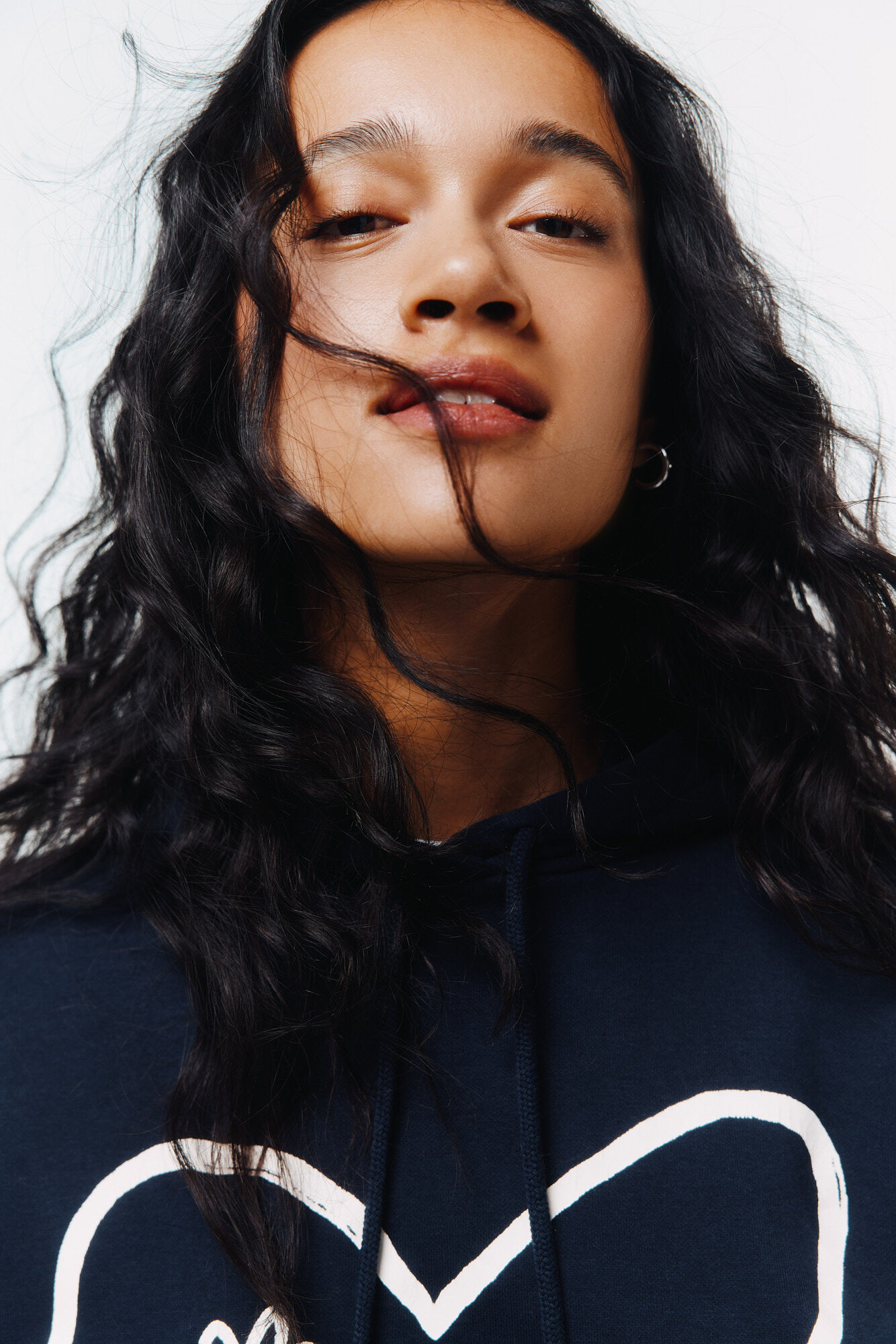 Springfield Sudadera dos flores negro