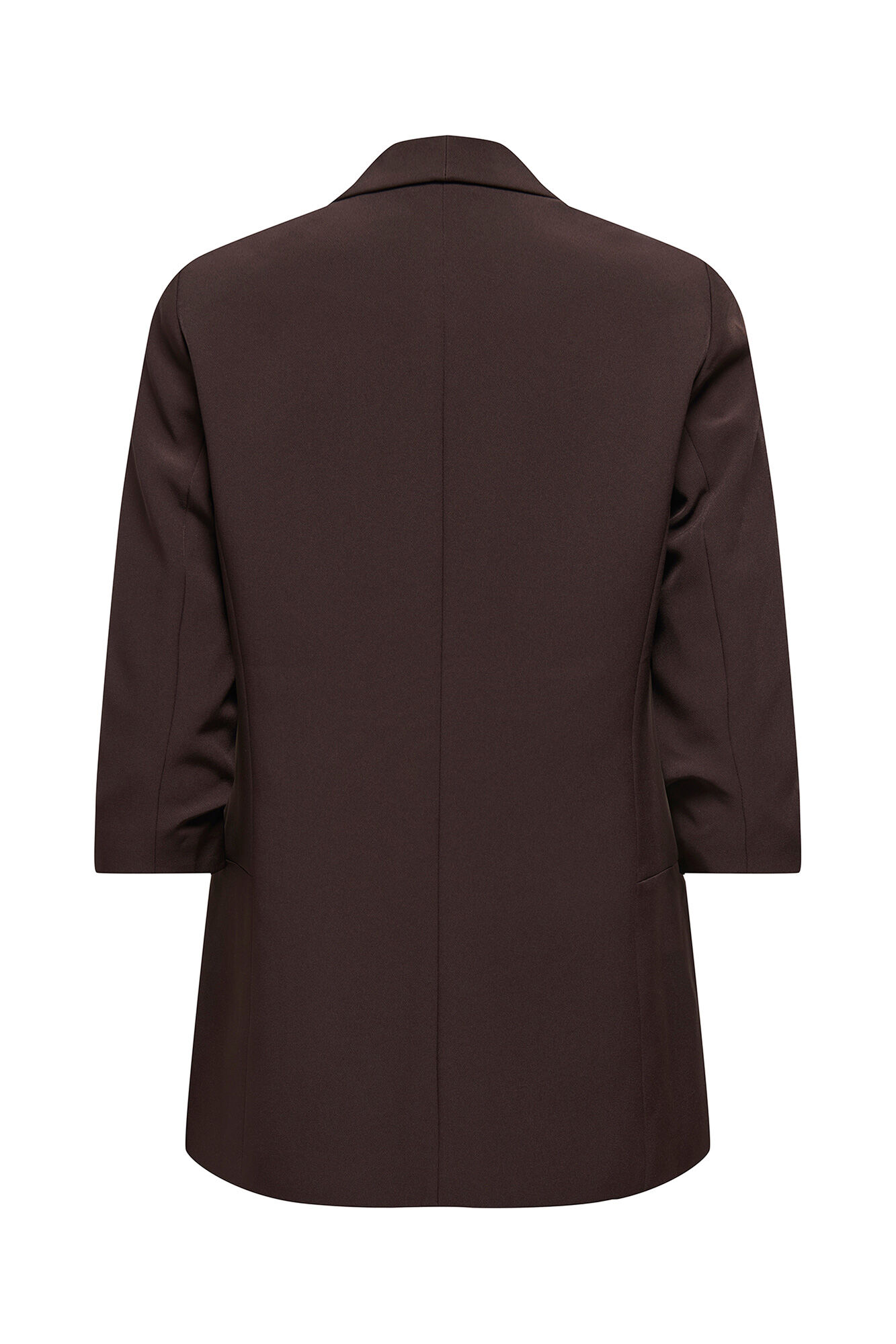 Only Blazer abierta manga remangada caf&eacute;