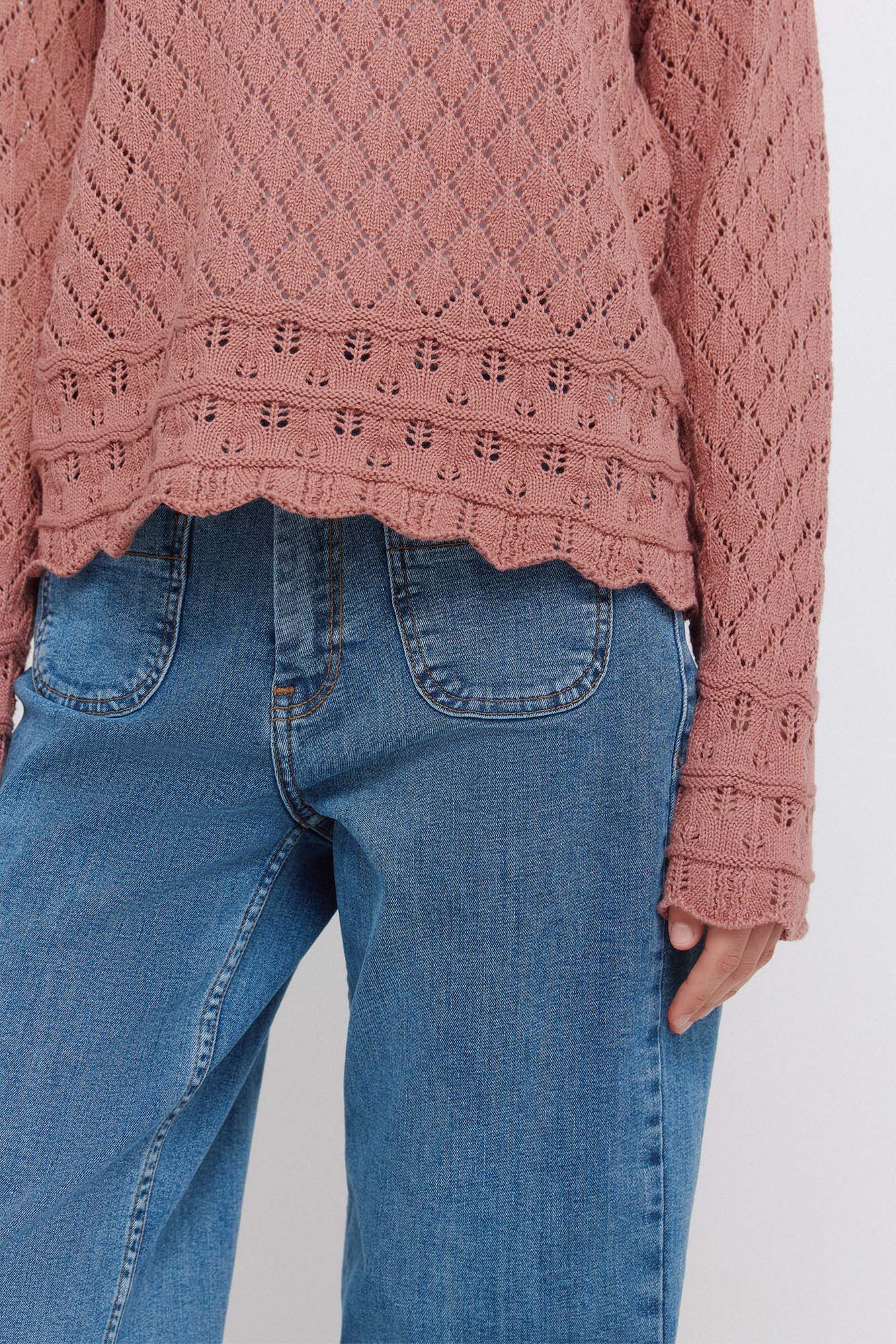 Springfield Su&eacute;ter de tejido pointelle