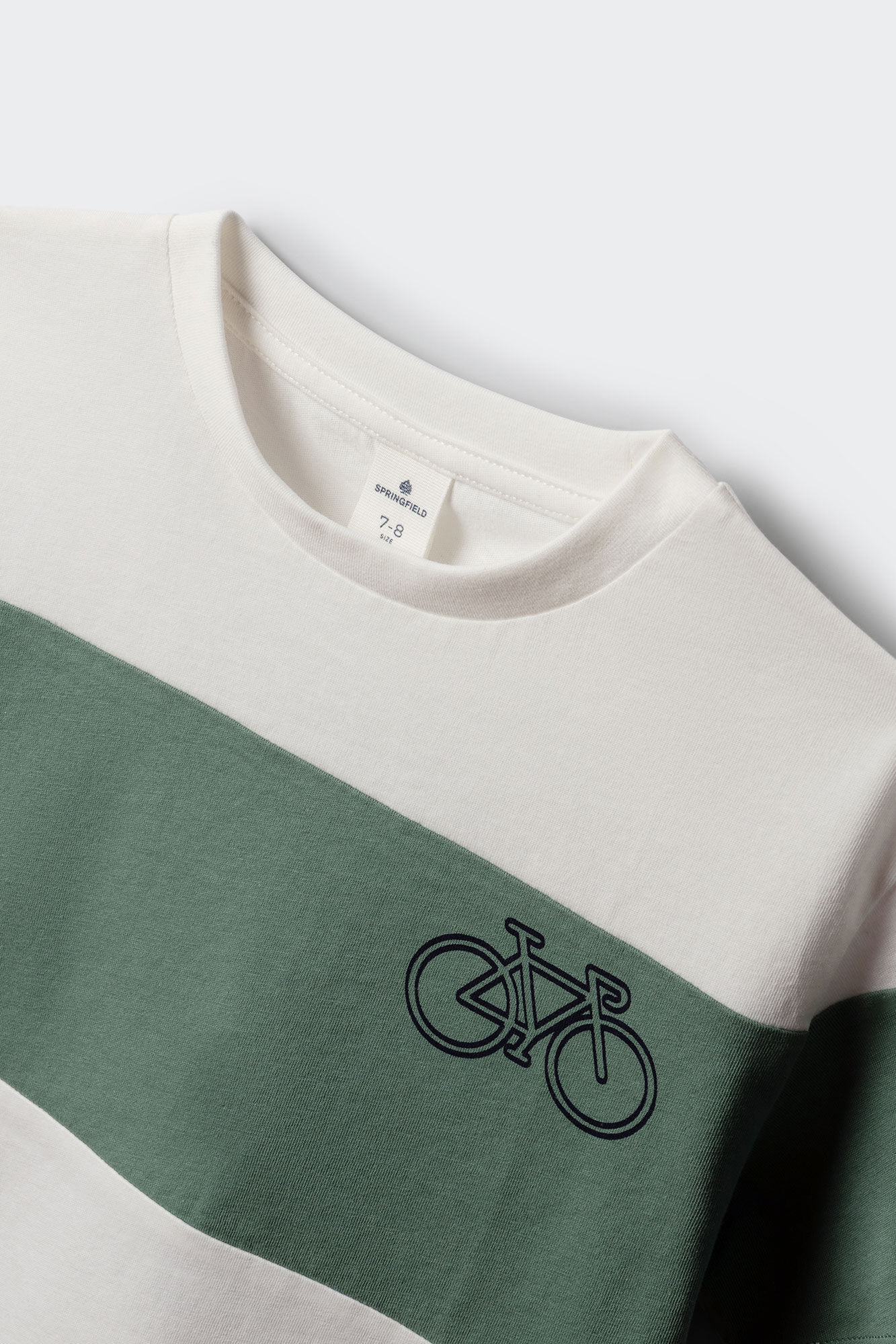 Springfield Kids Playera manga corta marinera para ni&ntilde;o verde