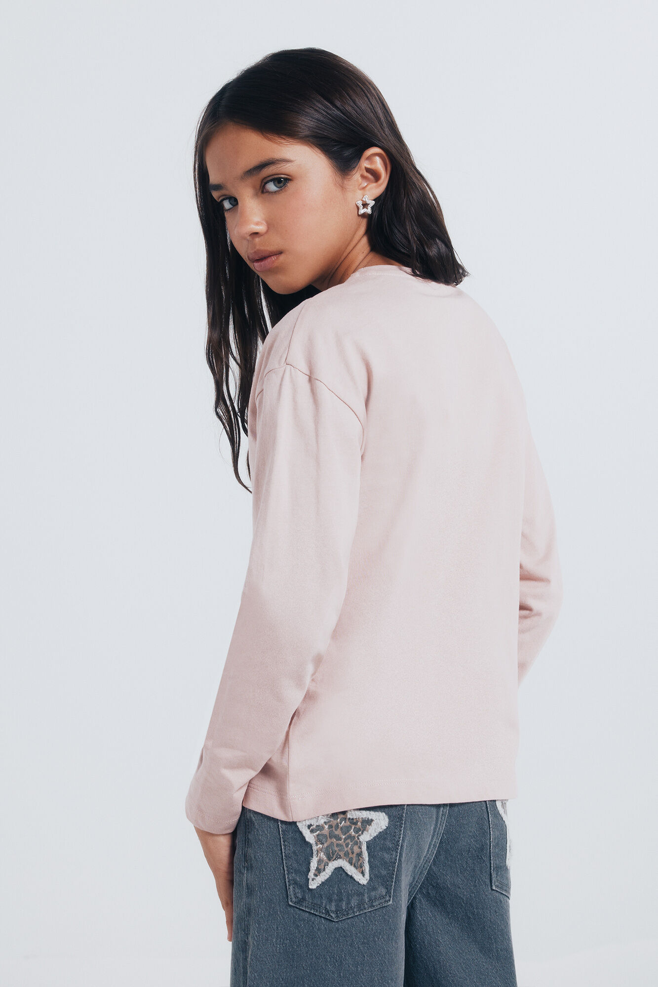 Springfield Kids Playera manga larga cowgirl ni&ntilde;a. rosa