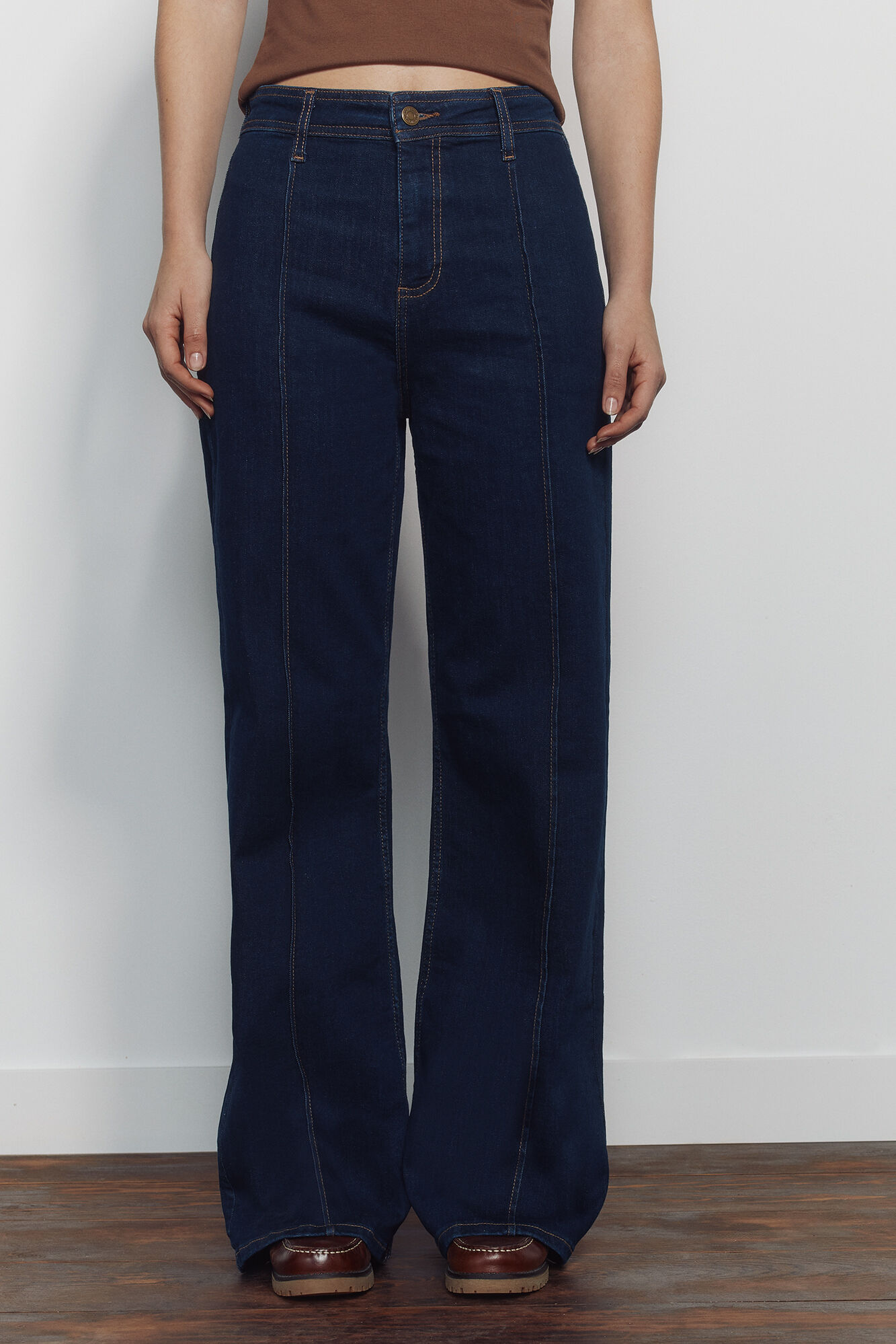 Springfield Jeans wide leg tiro alto