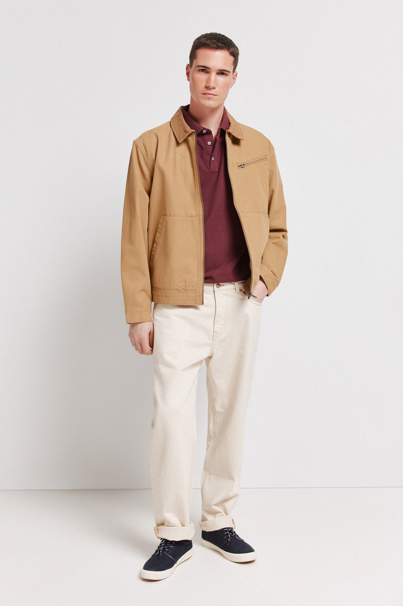 Springfield Polo piqu&eacute; de pu&ntilde;o de contraste slim fit