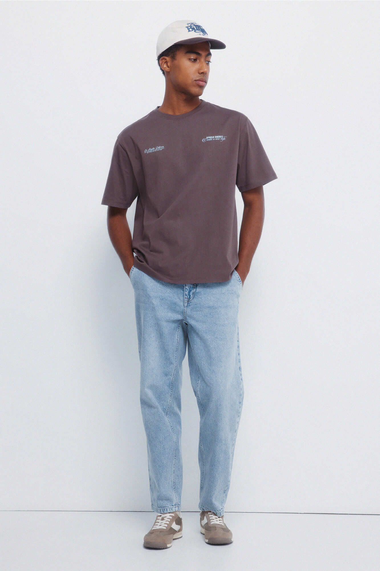 Springfield Playera Energy Stars caf&eacute;