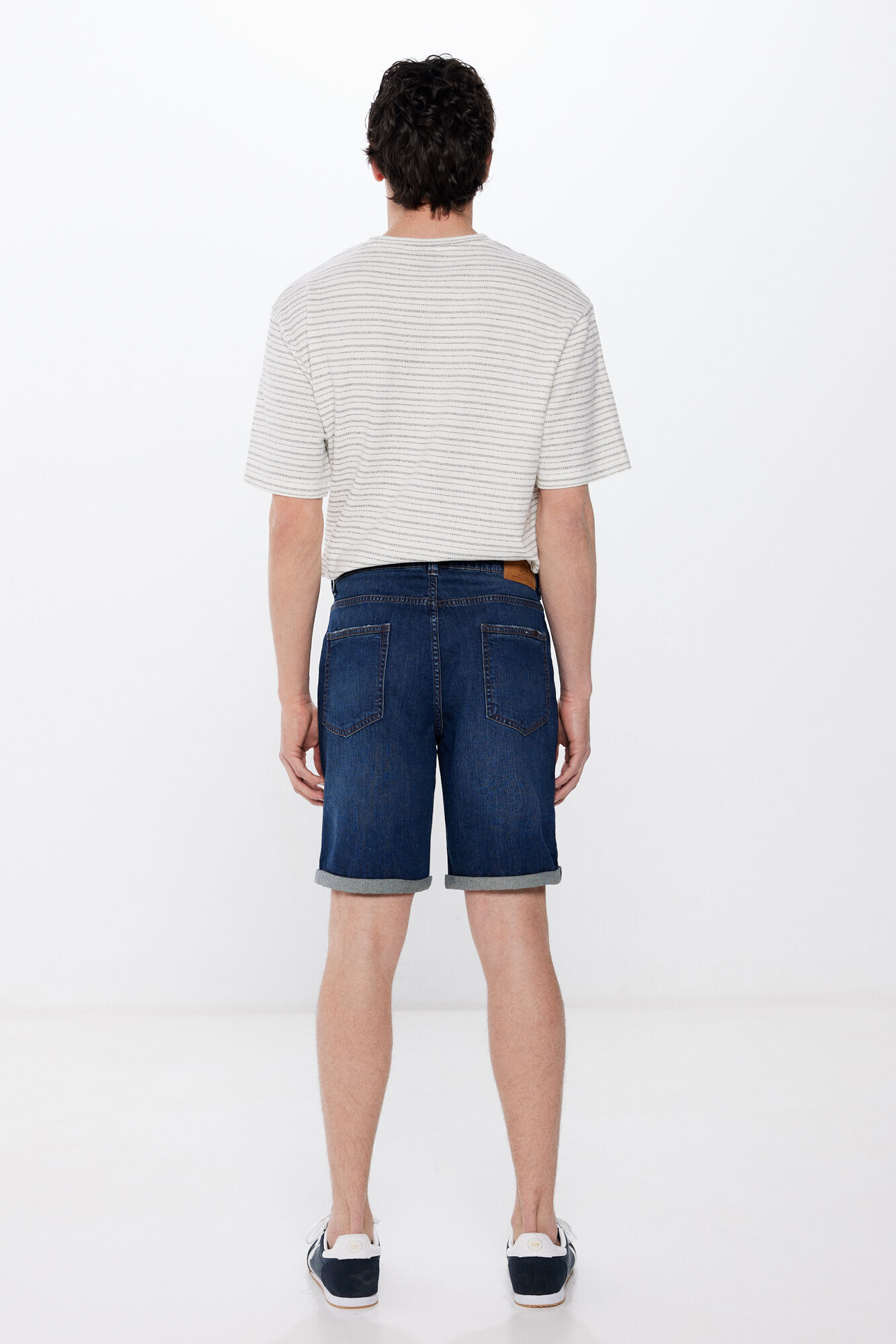 Springfield Bermuda vaquera regular ultra ligera turquesa