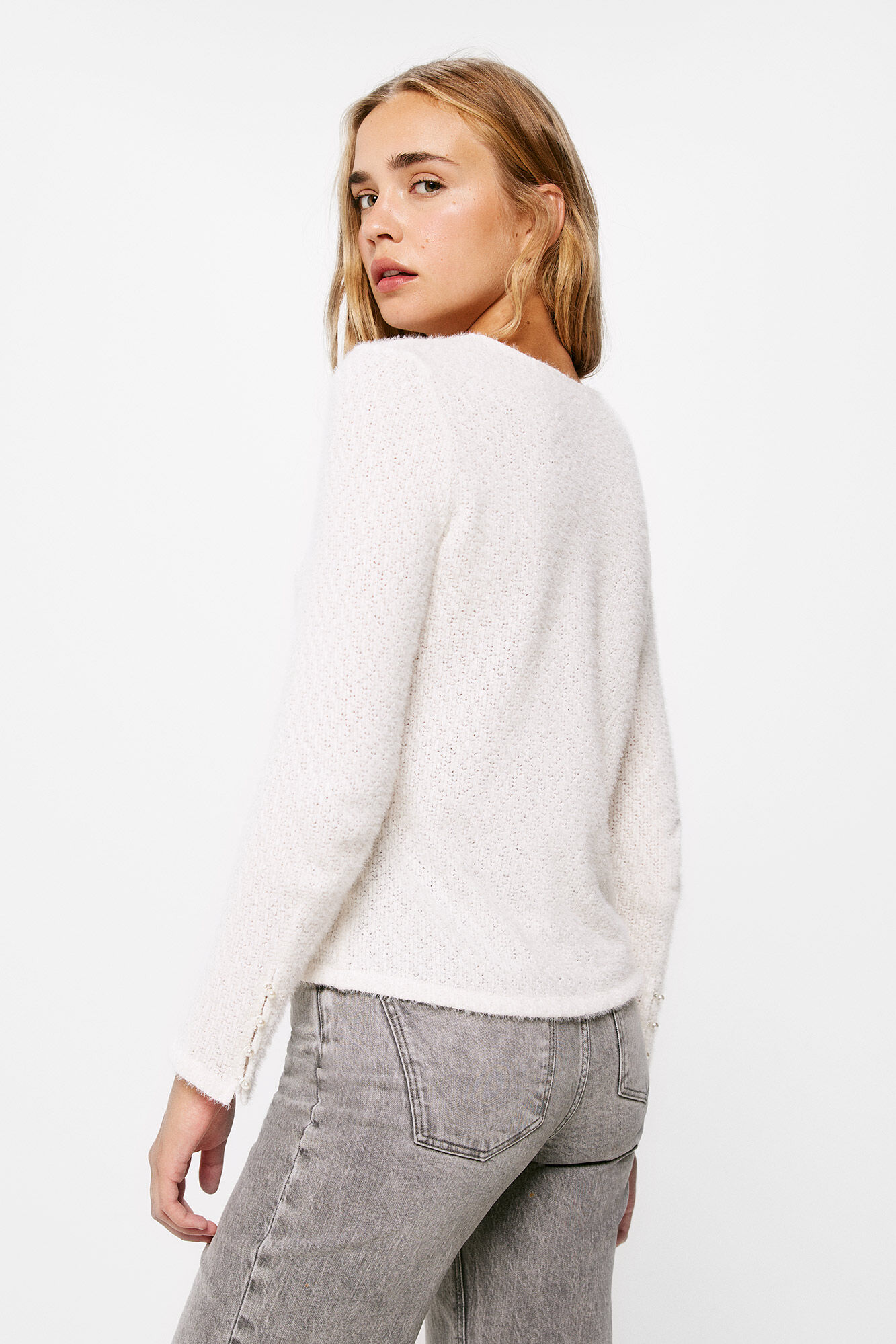 Springfield Playera Chenilla Estructura beige