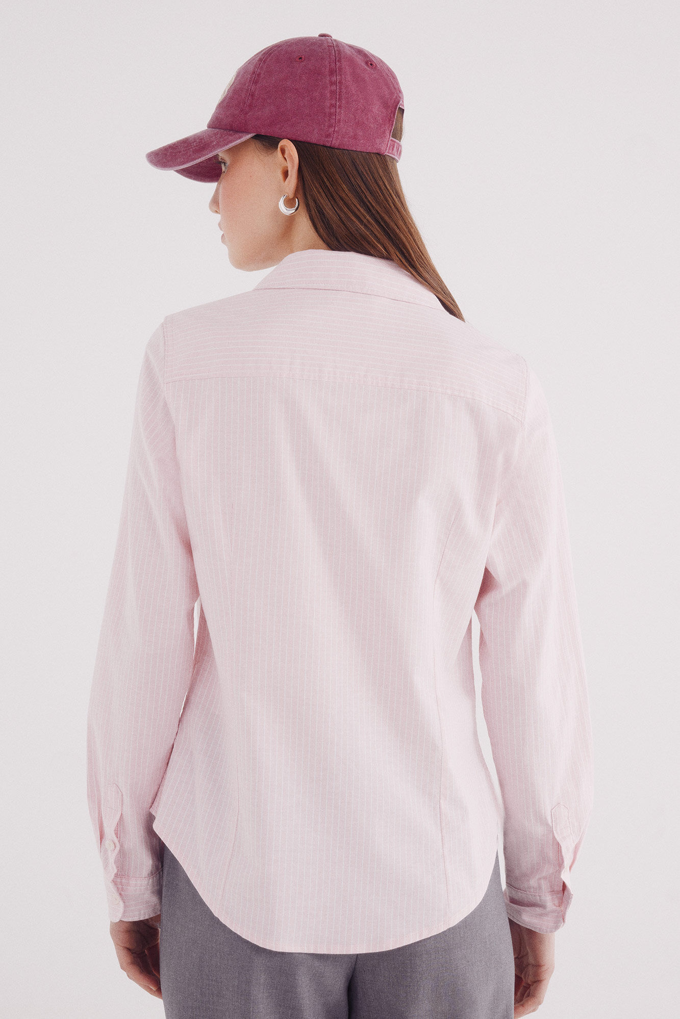 Springfield Camisa oxford algod&oacute;n rosa