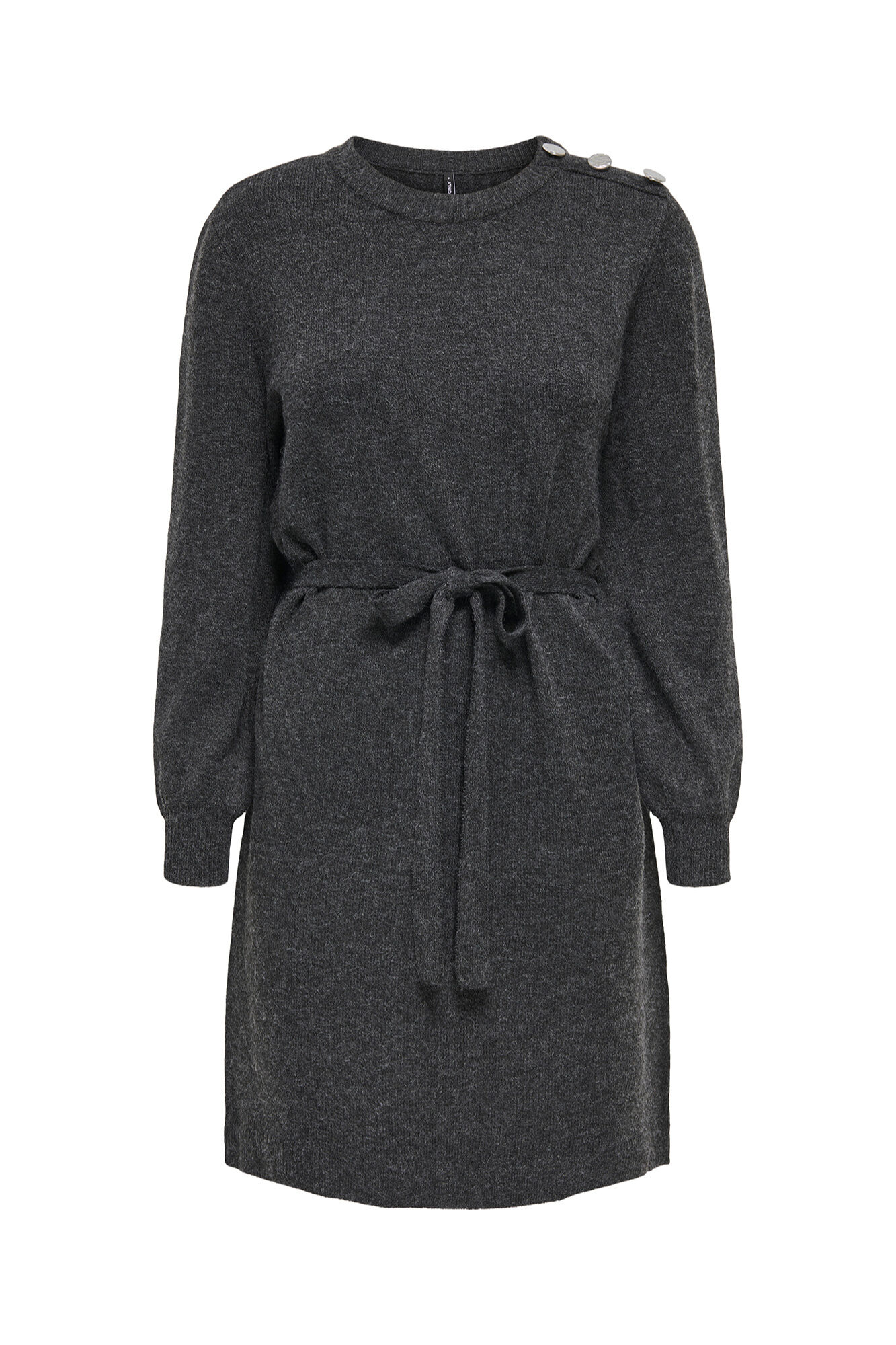 Only Vestido corto de tejido gris