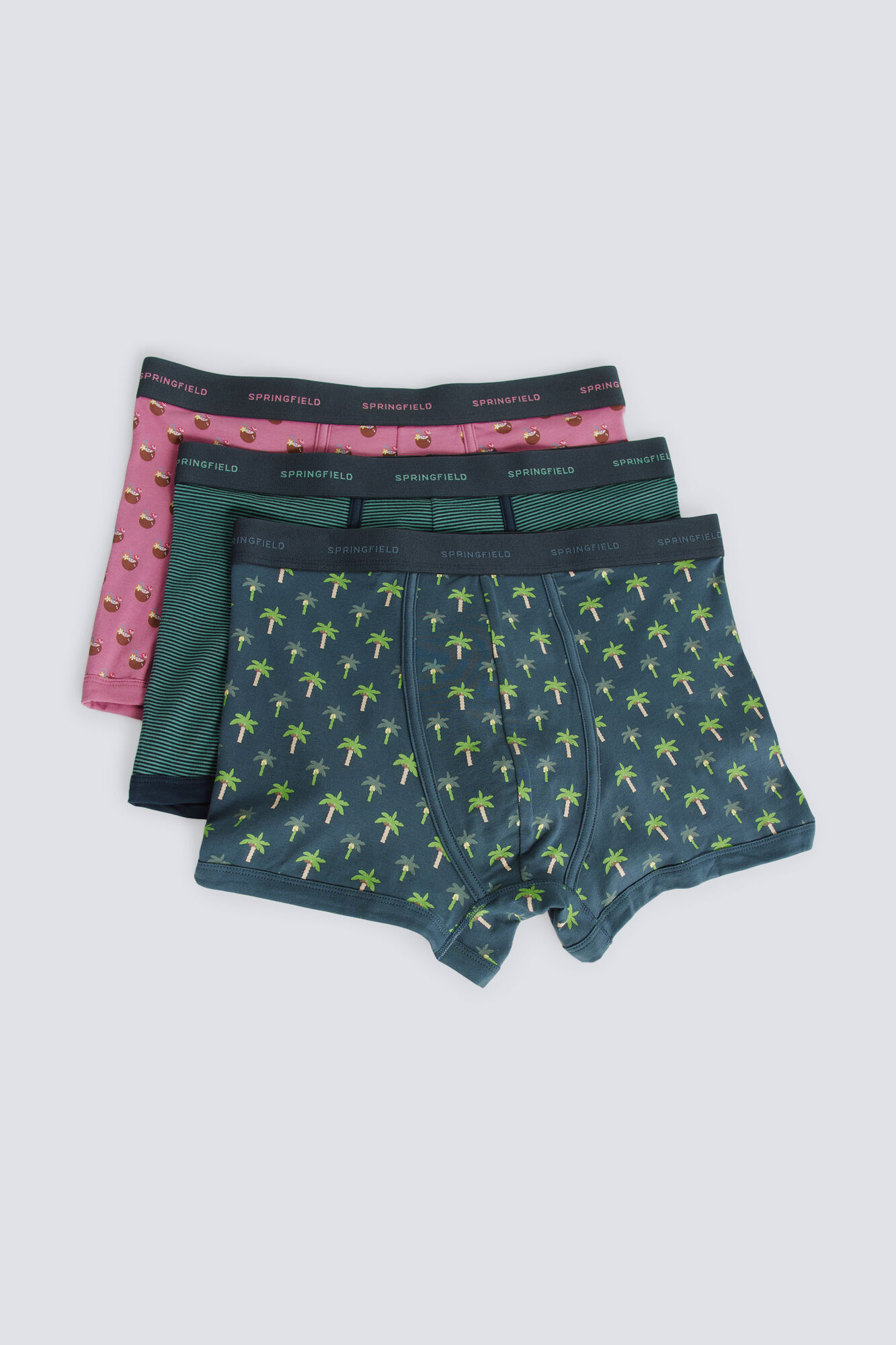 Springfield Paquete de 3 b&oacute;xers coco loco