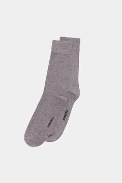 Springfield Calcetín largo básico liso gris