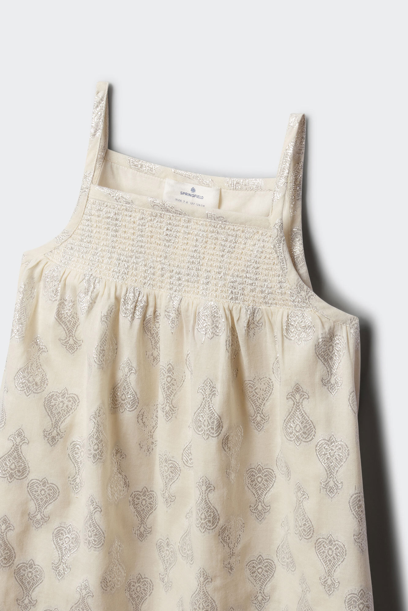 Springfield Kids Vestido para ni&ntilde;a de lurex estampado