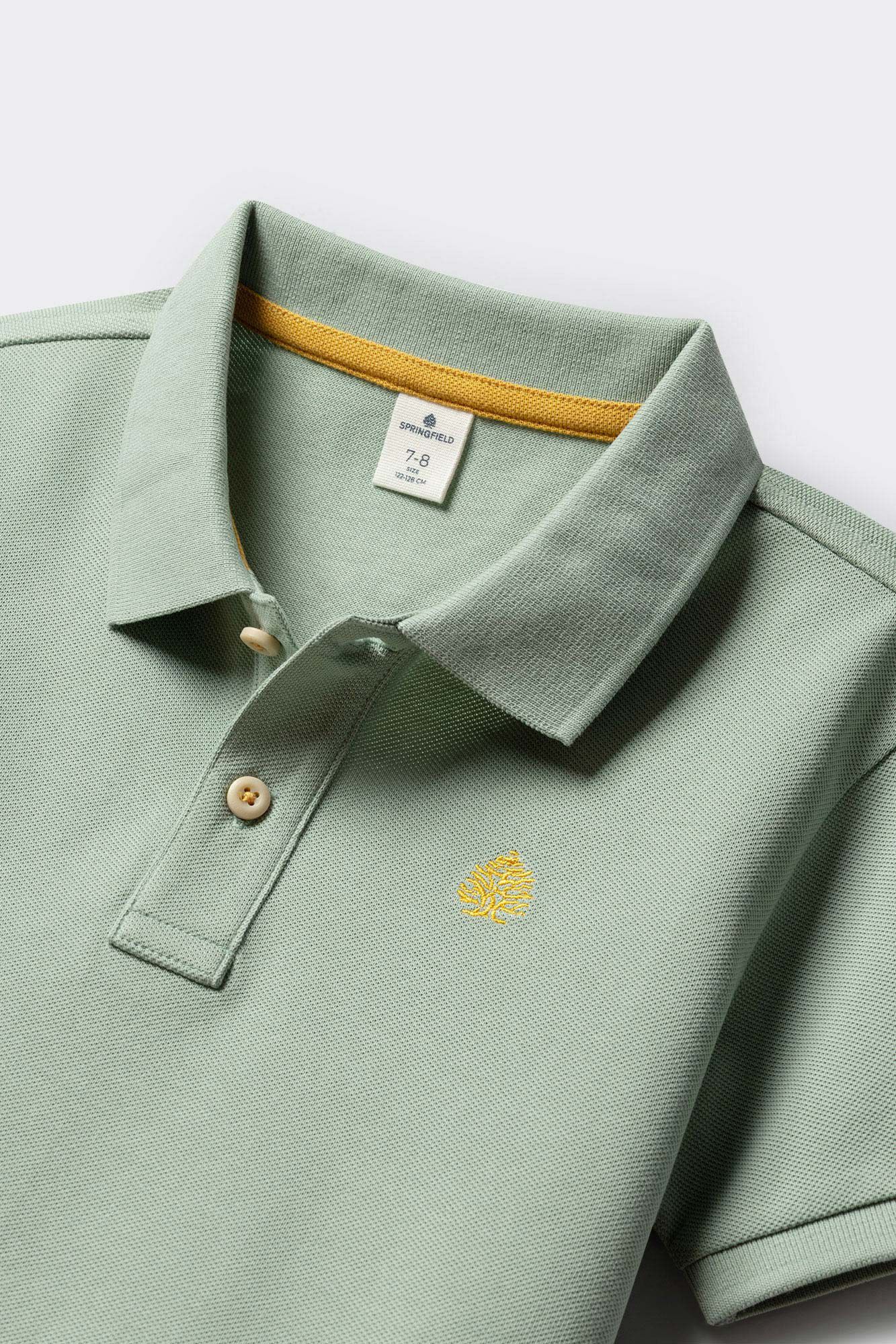 Springfield Kids Polo b&aacute;sico para ni&ntilde;o verde
