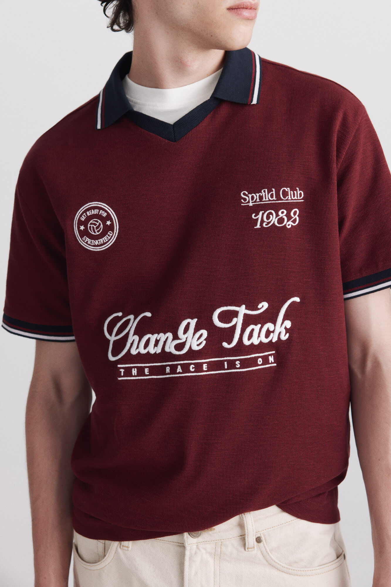 Springfield Polo deportivo de contraste regular fit