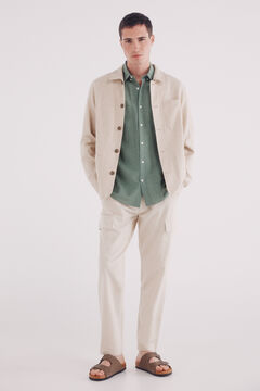 Springfield Camisa lino verde