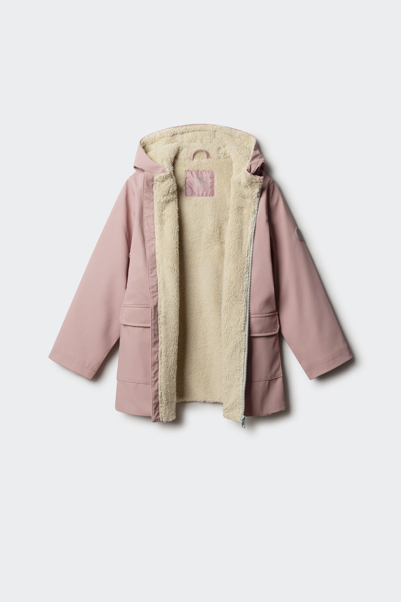 Springfield Kids Chaqueta ENGOMADA ni&ntilde;a rosa