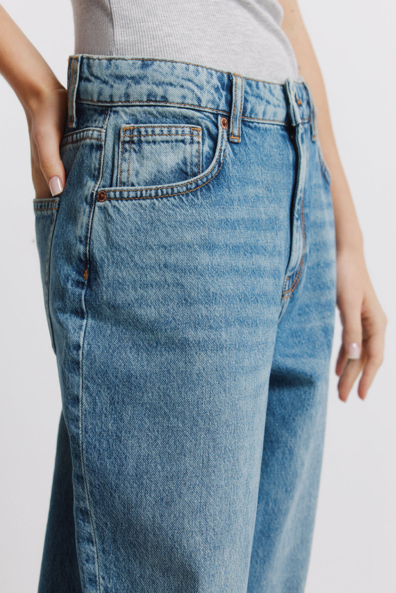 Springfield Jeans anchos azul