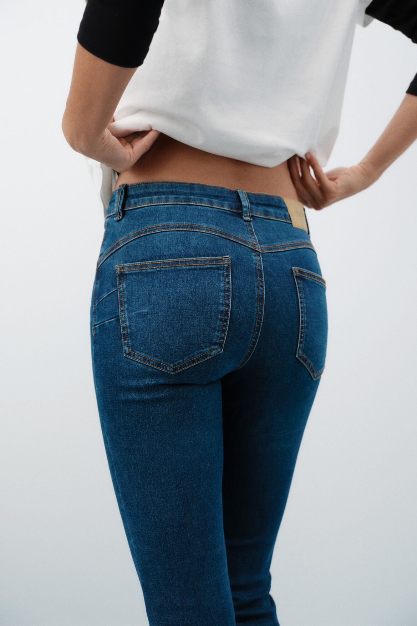 Springfield Jeans skinny push up azul