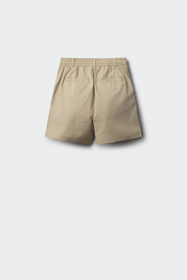 Springfield Kids Bermudas estructura cuadrille niño beige