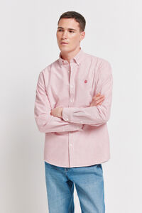 Springfield Camisa oxford a rayas sin arrugas
