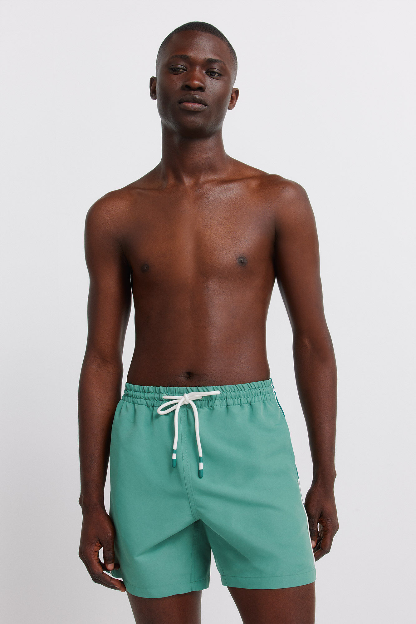 Springfield Traje de ba&ntilde;o liso con cortes verde