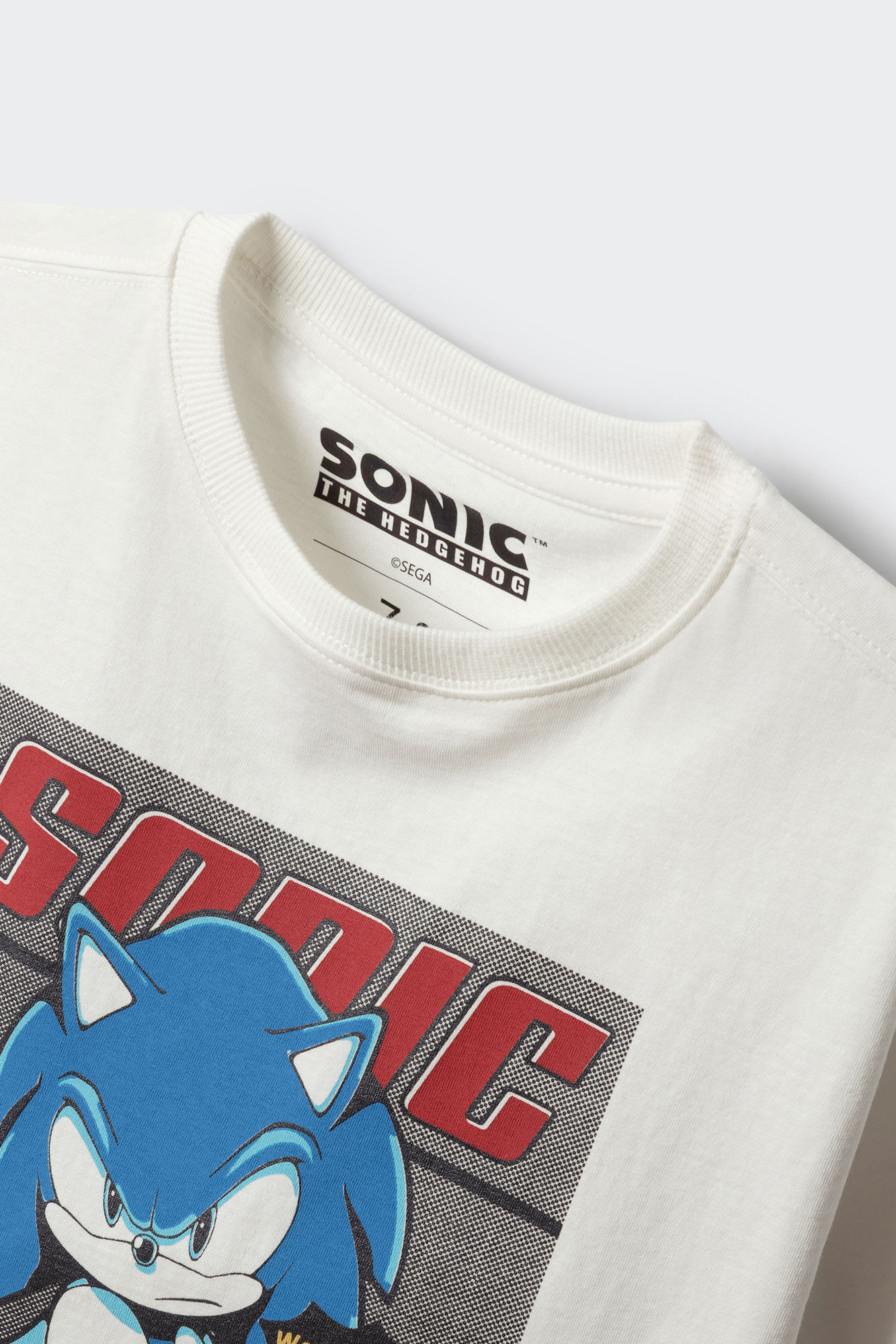 Springfield Kids Playera de ni&ntilde;o sonic marfil