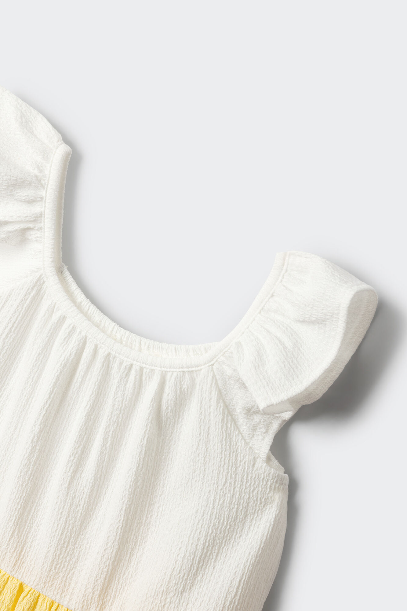 Springfield Kids Vestido de bloques para ni&ntilde;a amarillo