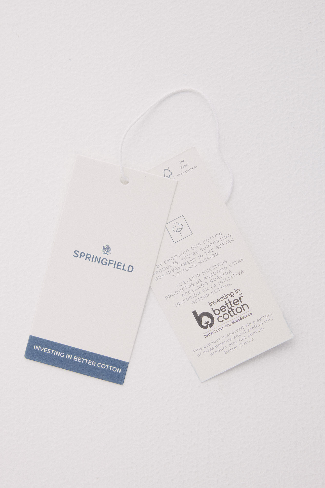 Springfield Playera b&aacute;sica cuello redondo azul tinta