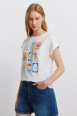 Springfield Playera de manga corta con estampado estampado