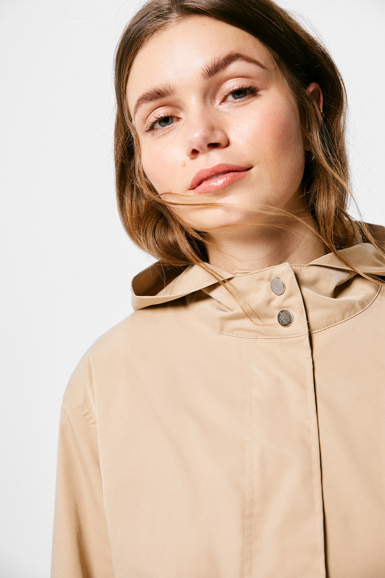 Springfield Parka Algod&oacute;n Desmontable beige