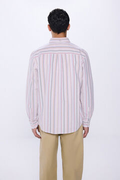 Springfield Camisa oxford rayas rojo