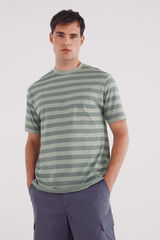 Springfield Playera microrraya azul indigo