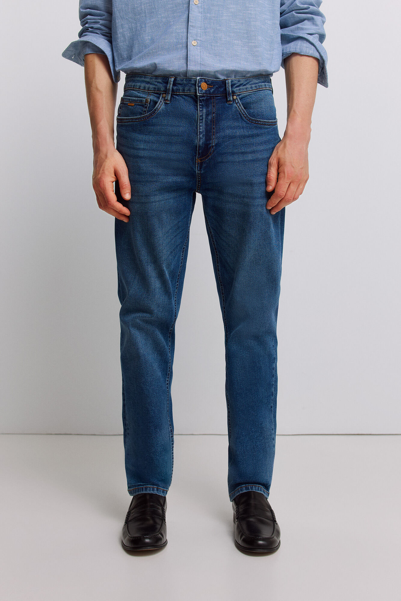 Springfield Jeans lavado medio skinny fit azul