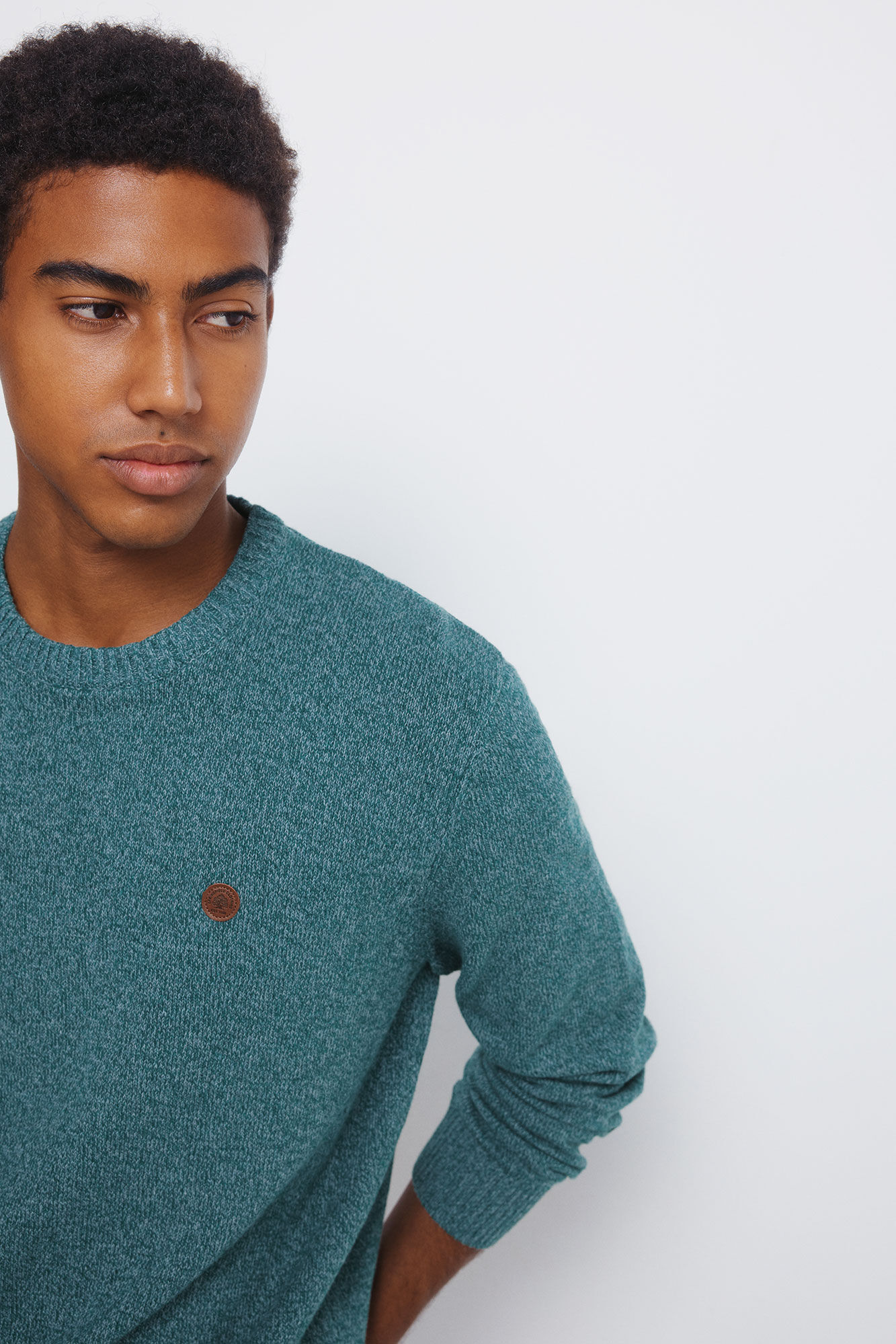 Springfield Jersey trenzado de fantas&iacute;a liso azul