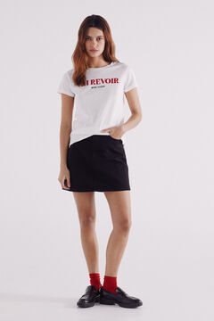 Springfield Playera "Bonjour" estampado