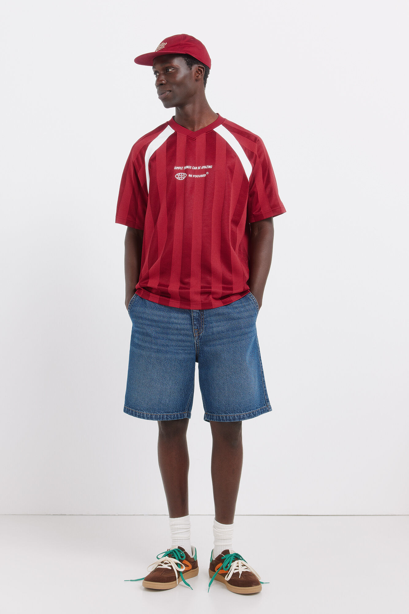 Springfield Bermudas chino de mezclilla straight fit