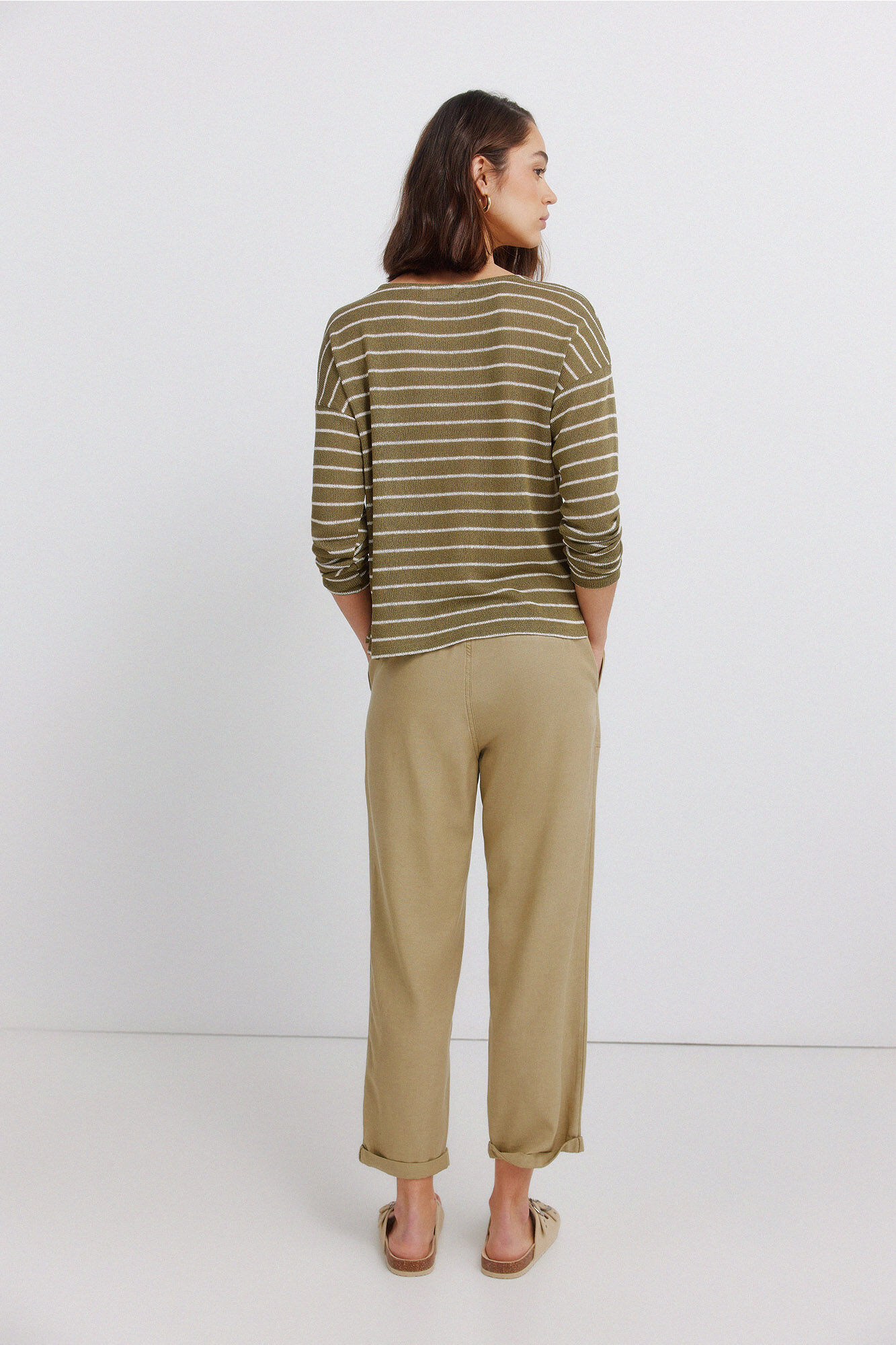 Springfield Pantalones jogger kaki