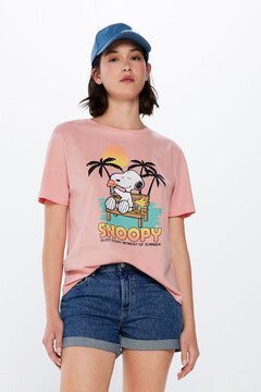 Springfield Playera "Snoopy" rosa