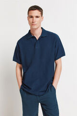 Springfield Polo estructura boxy fit azulado