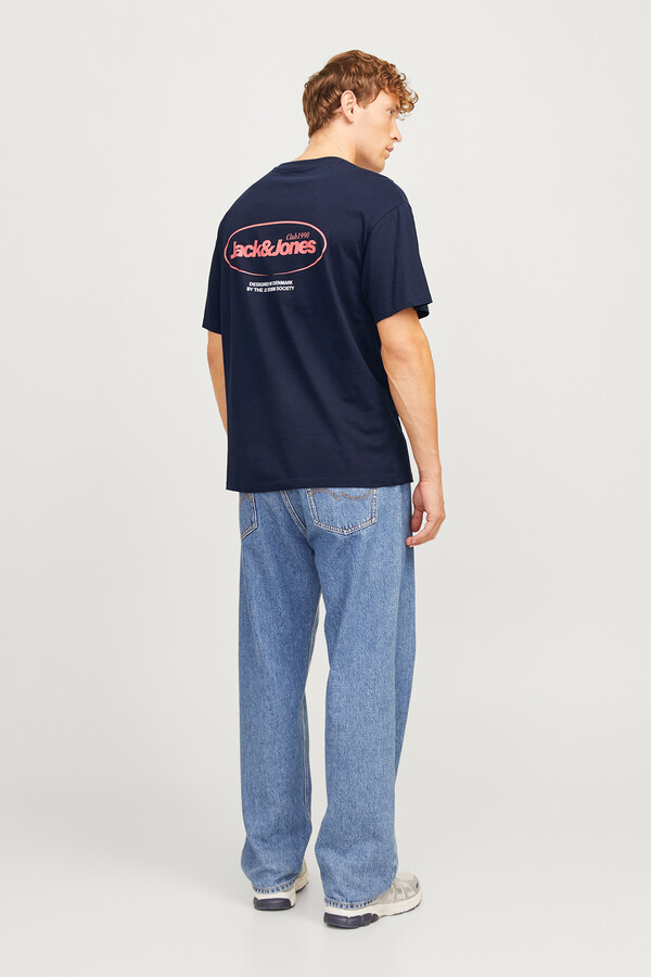Jack & Jones Playera oversize fit marino