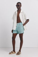 Springfield Traje de ba&ntilde;o estampado de pi&ntilde;as azul