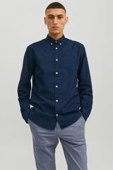 Springfield Camisa oxford confort fit marino