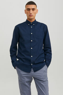 Springfield Camisa oxford confort fit marino